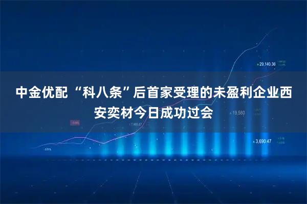 中金优配 “科八条”后首家受理的未盈利企业西安奕材今日成功过会