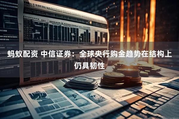蚂蚁配资 中信证券:全球央行购金趋势在结构上仍具韧性